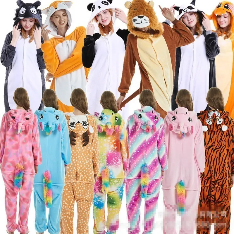 Onesie Wholesale Animal Kigurumi Tigger Star onesies Adult Unisex Women Hooded Sleepwear Winter Flannel Jumpsuit Halloween |