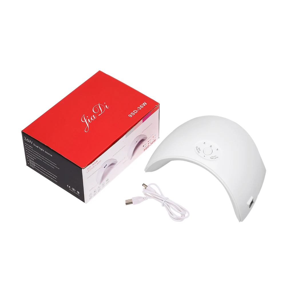 36 Вт УФ светодиодный светильник Сушилка для косметические средства ногтей гель 12