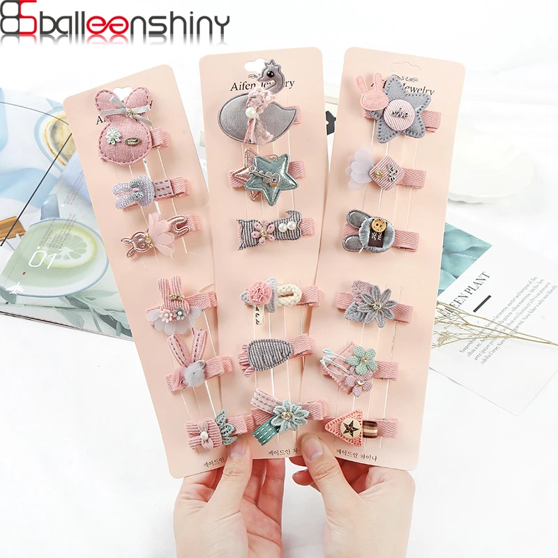 BalleenShiny/заколка для волос с милыми животными из мультфильмов для маленьких девочек; детская розовая заколка для волос в виде кролика; аксессуары для принцесс; подарки