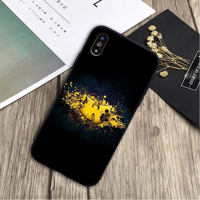Wu Tang Clan чехол мягкий силиконовый черный для телефона из ТПУ с принтом iPhone 5 5C 5S SE 6