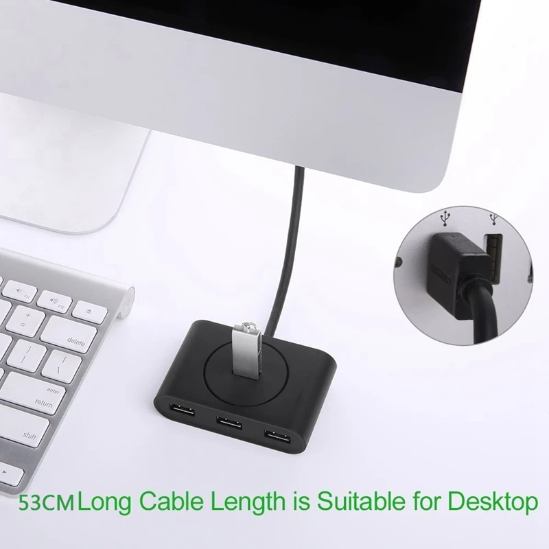 USB 3 0 концентратор 4 порта данных порт способный супер скорость для MacBook Air Mac Mini iMac