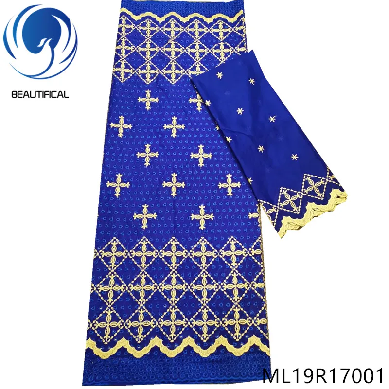 Красивая синяя швейцарская кружевная ткань 100% хлопок нигерийская вуаль сухая 2019