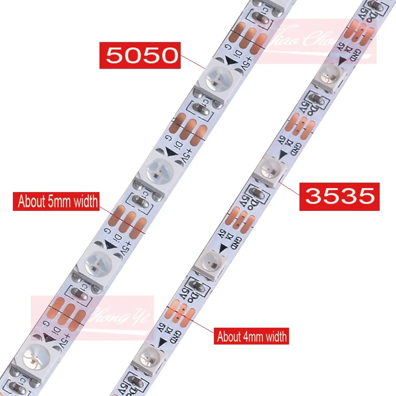 Светодиодная Пиксельная лента SK6812 3535 светодиодов/4 мм ширина 5050 светодиодов/5 с SMD