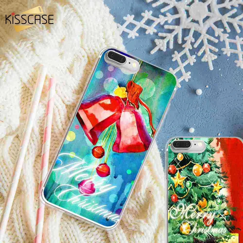 KISSCASE веселый рождественский подарок чехол для iPhone X 8 7 6s 6 5S Оригинальный телефона