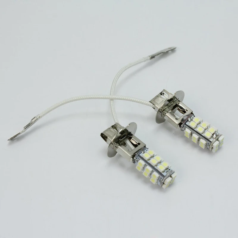 Белый H3 28 светодиодов 3528 SMD 1210 Автомобильный источник света противотуманная фара