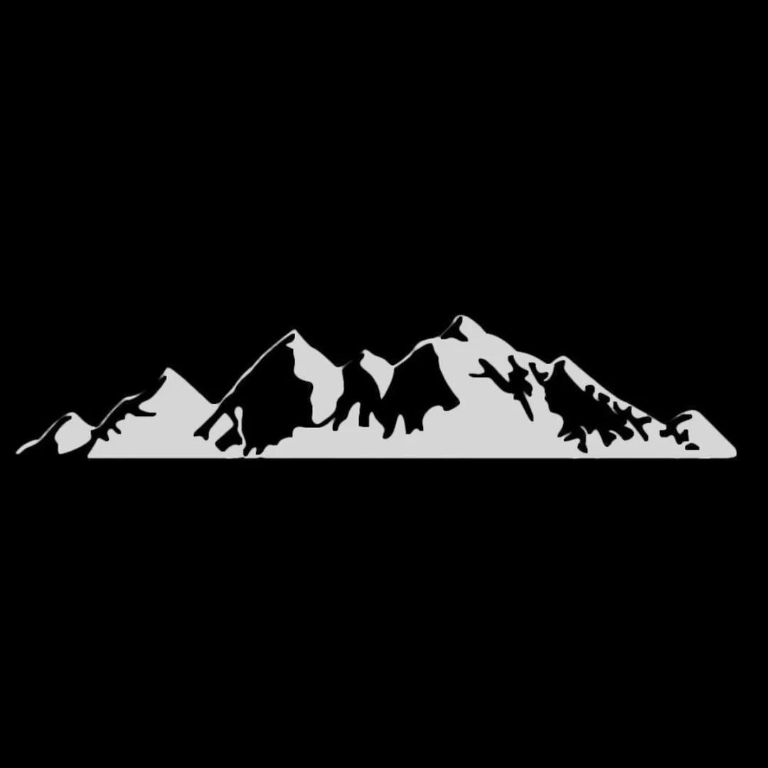 

For Car Off Road Camper 1pc 50*10cm Graphic Mountain Range Door Body Sticker Decal Car Styling Tool Mayitr