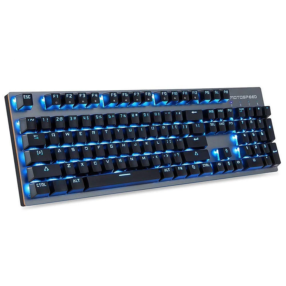 Motospeed 2 4 ГГц Беспроводная/Usb Проводная Механическая клавиатура 104 клавиш Rgb Led