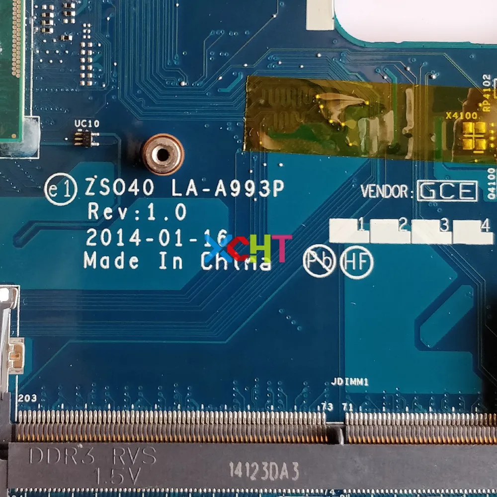 755831-601 755831-001 755831-501 ZSO40 LA-A993P UMA w i3-4010U CPU для HP 14-R Series 240 G3 протестированная