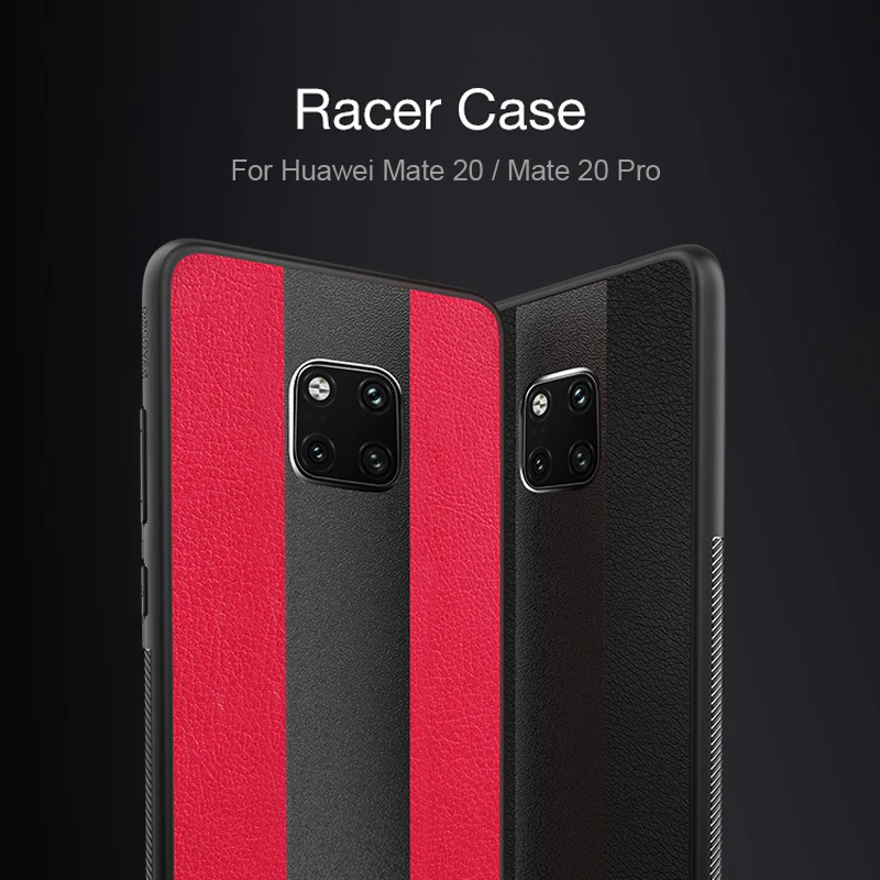 

for Huawei Mate 20 Case Mate 20 Pro Leather Cases Nillkin Racer TPU+PC+PU Leather Splice Hybrid Phone Cover for Huawei Mate 20