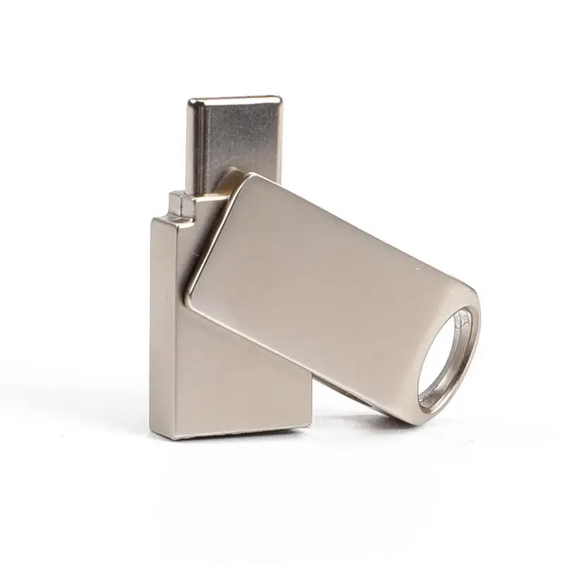 Тип c USB3.0 поворотный двойной разъем флэш памяти диск 16/32/64 ГБ Ручка накопитель для