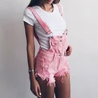 Комбинезон женский, джинсовый, обтягивающий, повседневный