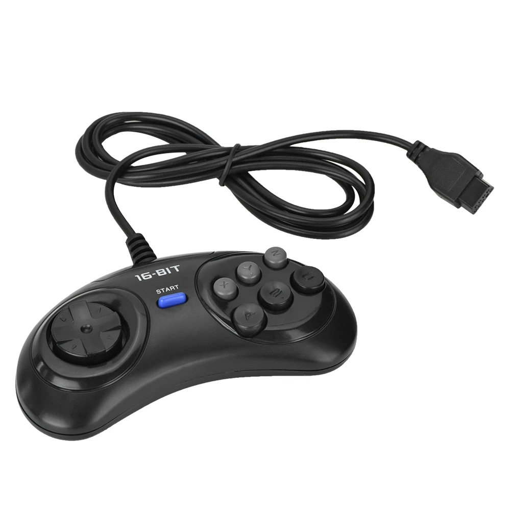 Wired Game Controller Gamepad Joypad Console Handle for Sega 16bit New | Электроника