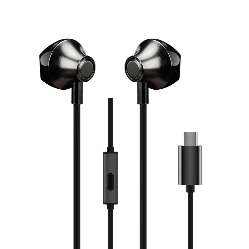LEORY In-Ear водонепроницаемый тип-c проводное управление басами наушники с
