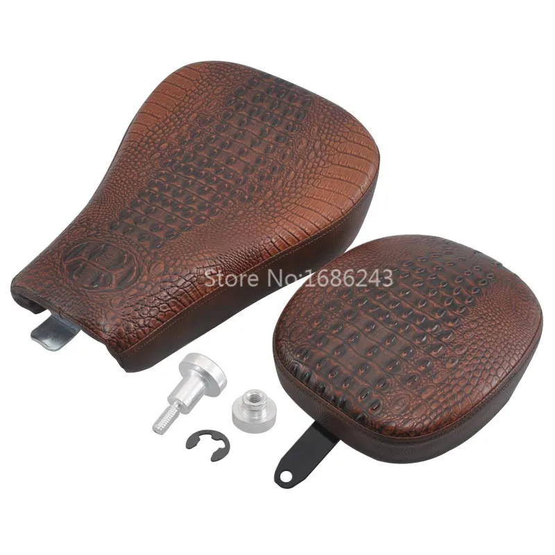 

Сиденье водительское коричневое + подушка заднего пассажира, подходящая для Harley 48 72 XL1200X XL1200V