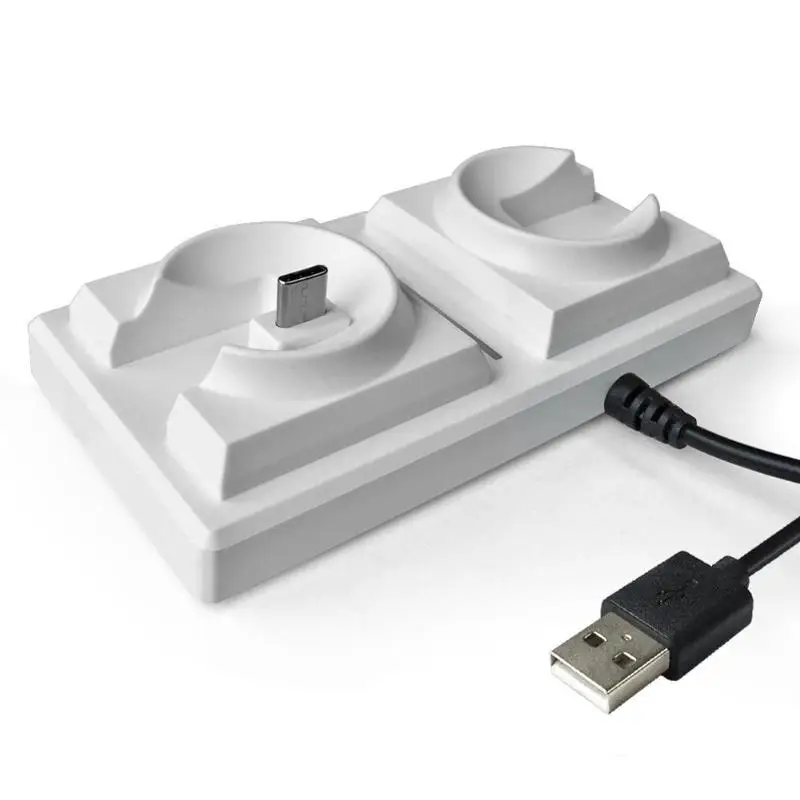 Двойная док станция для зарядки с USB Подставка PS4 Применение Порты и разъёмы Тип C