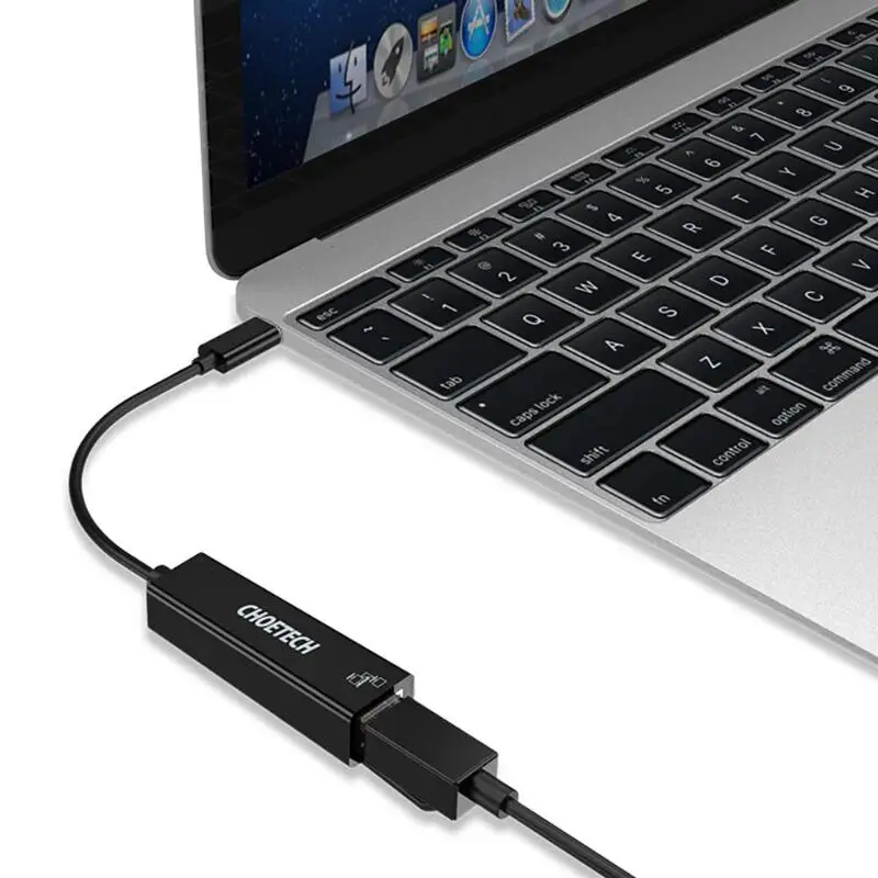 Choetech USB Type C to RJ45 Lan Adapter Gigabit Network Card for MacBook Wire Converter line | Электроника