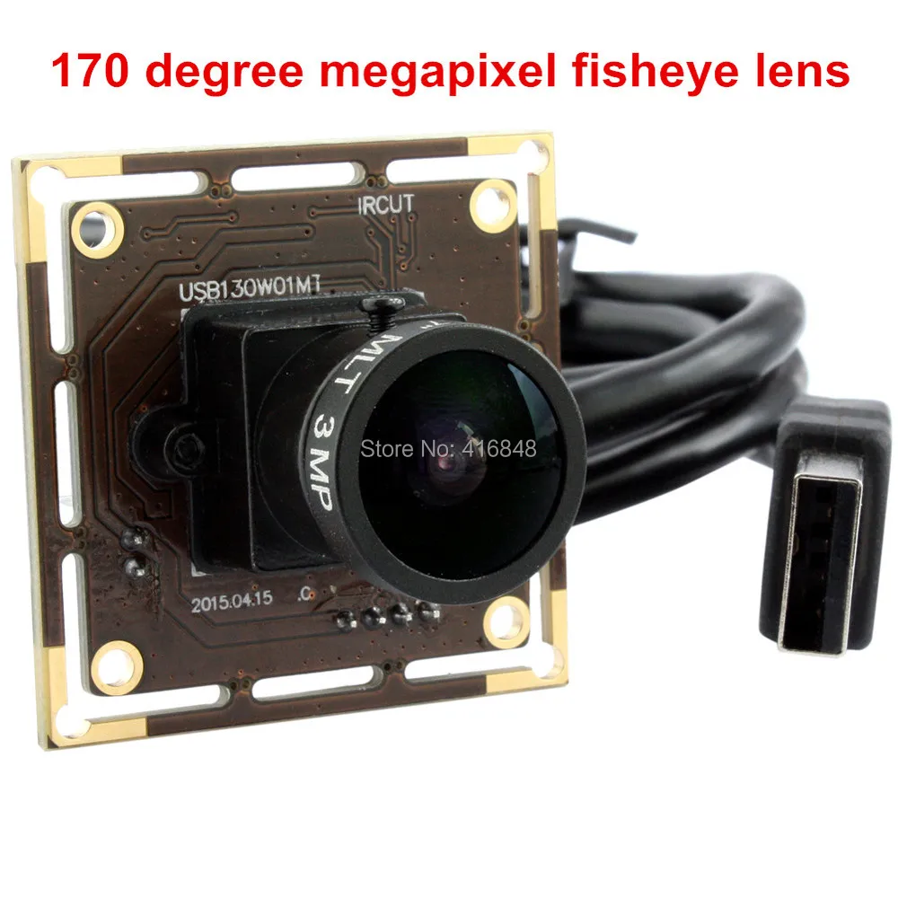 Веб камера 1.3MP 960P 170 градусов объектив рыбий глаз CMOS AR0130 Linux Android Windows USB веб Модуль