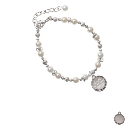 Диск из нержавеющей стали сестры лучшие друзья навсегда Имитация белый камень