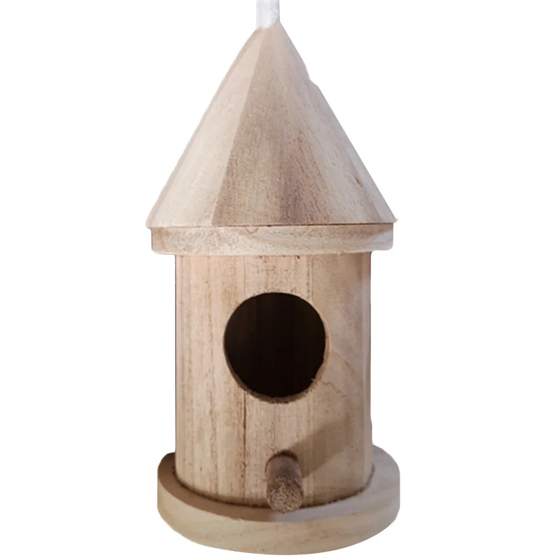 1x Wooden Bird House Cages Birdhouse Hanging Nest Nesting Box Home Garden Decor | Дом и сад