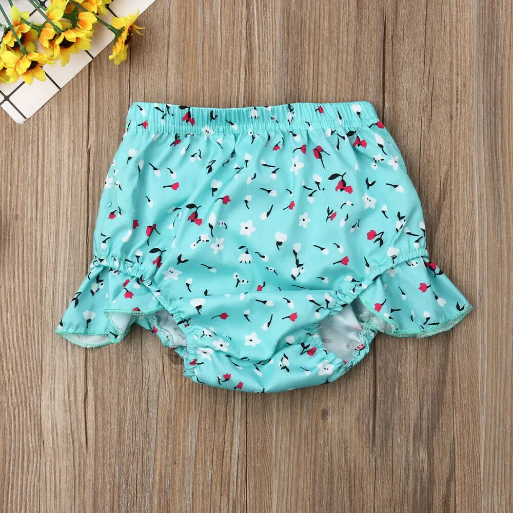 Летние шорты для маленьких мальчиков и девочек одежда с цветочным принтом