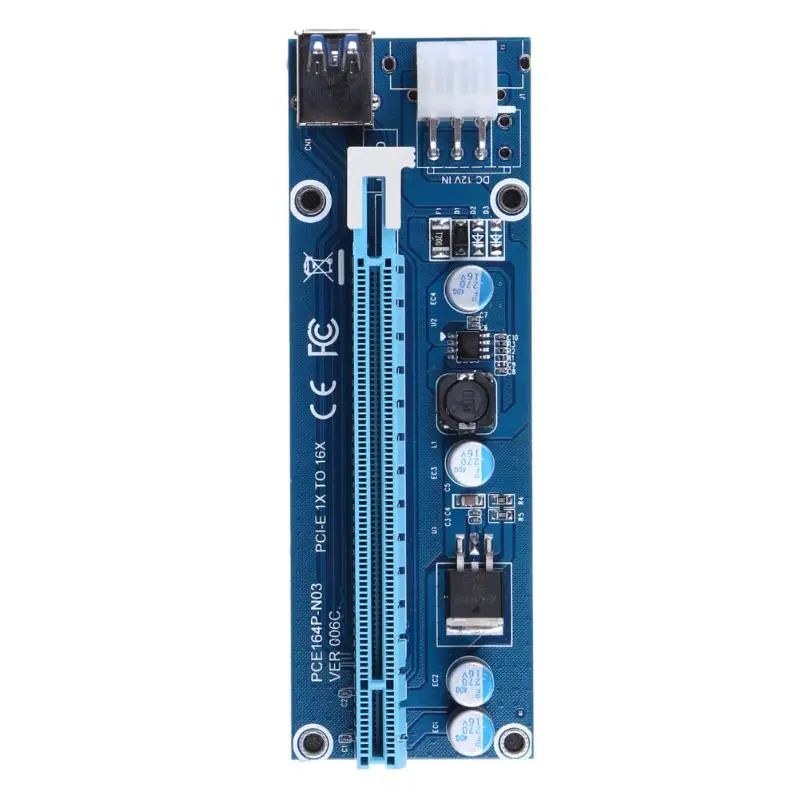 Супер Скоростной адаптер PCI E USB 3 0 Express 1x to16x расширитель переходника для карты SATA