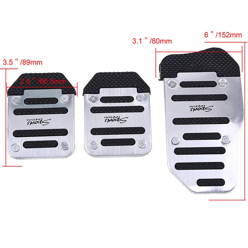 3Pcs/Set Car Gas Pedals Versatile Professional Durable Decorative | Автомобили и мотоциклы