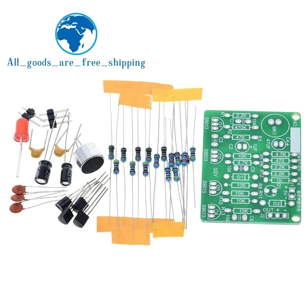 Завеса электронный акустический хлопок Управление переключатель DIY Kit звук