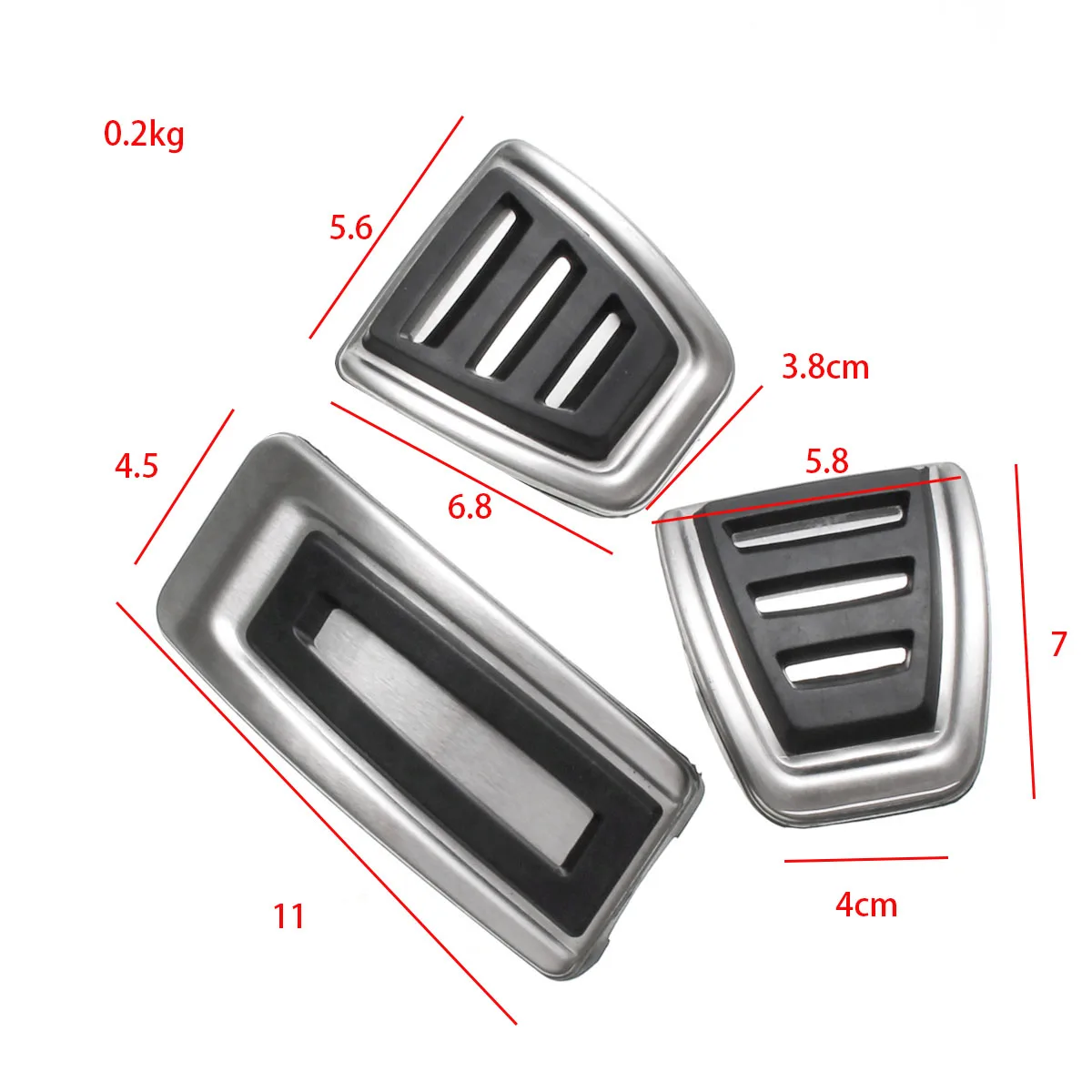3 шт./компл. педали акселератора сцепления для Skoda Seat Fabia VW Polo 9N 6R Bora Golf MK4 IV |