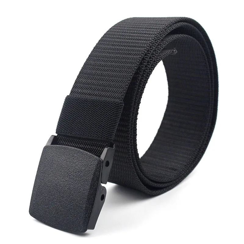 Men Female Belts Military Nylon Adjustable Belt Men Outdoor Travel Tactical Waist Belt with Plastic Buckle for Pants 130cm images - 6