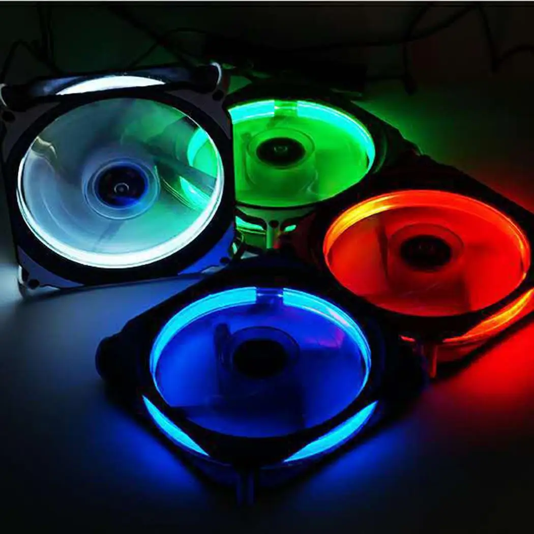 Портативный охлаждающий вентилятор CPU со светодиодной подсветкой скорость 1500 +