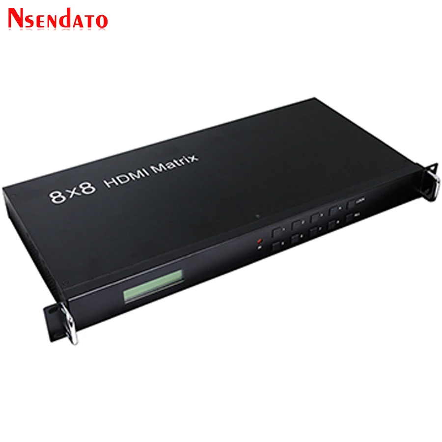 Full HD 3D 8X8 HDMI 1,3 матрица с RS232/адаптер для lan-порта 8 в 8 Выход HDMI матричный переключатель с ИК-пультом дистанционного Управление для HDTV монитор