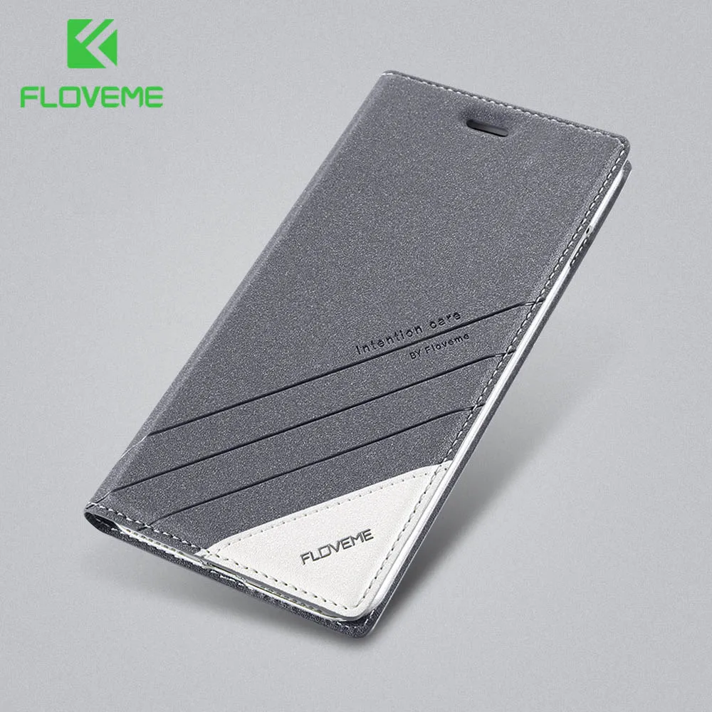 Кожаный чехол-бумажник FLOVEME для iPhone 6S 6 7 8 Plus XS Max с магнитной застежкой и