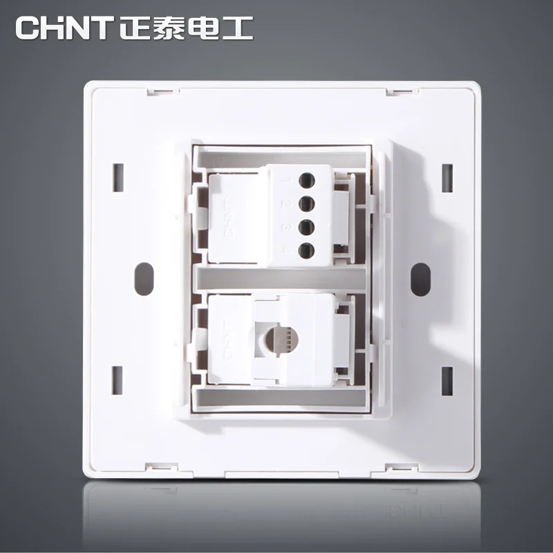 CHINT NEW7L три цвета безопасности стальная рама настенный выключатель pop розетка
