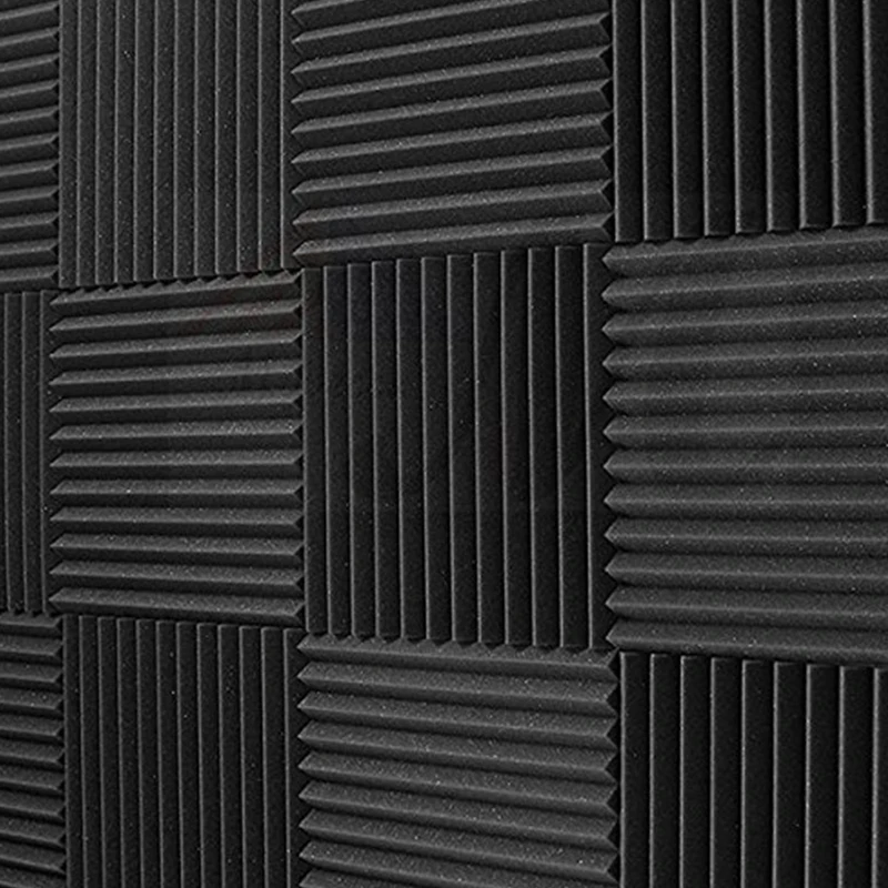 6 Pack Soundproofing Foam Acoustic Sound Treatment Studio Room Absorption Panels Wedges 30x30x2.5cm | Обустройство дома