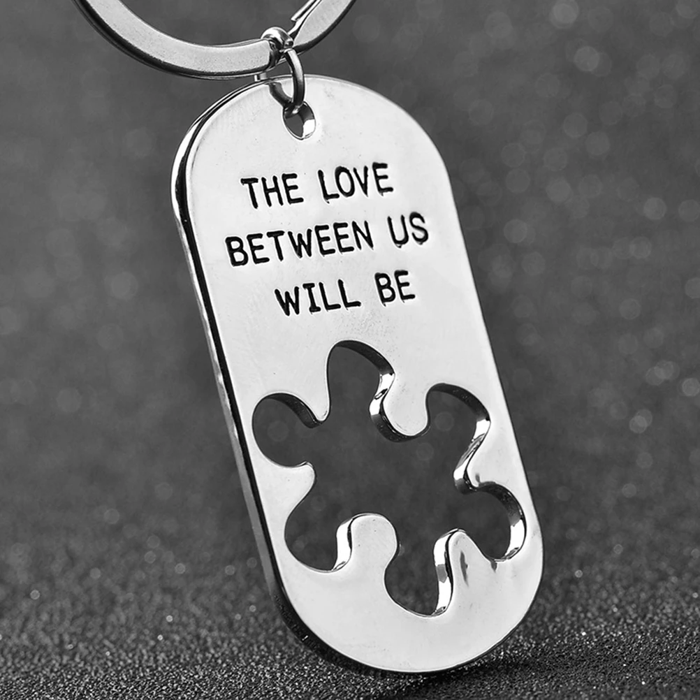 2 шт. брелок из сплава держатель для ключей металлическая пара брелки влюбленных