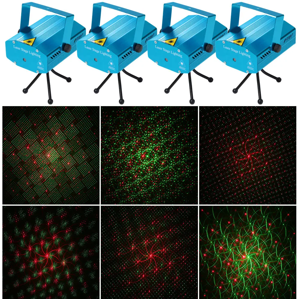 

2018 New Arrival Disco Lighting Equipment Led Stage Light Dj Outdoor Christmas Lights Party Laser Gloves Projector with Tripod