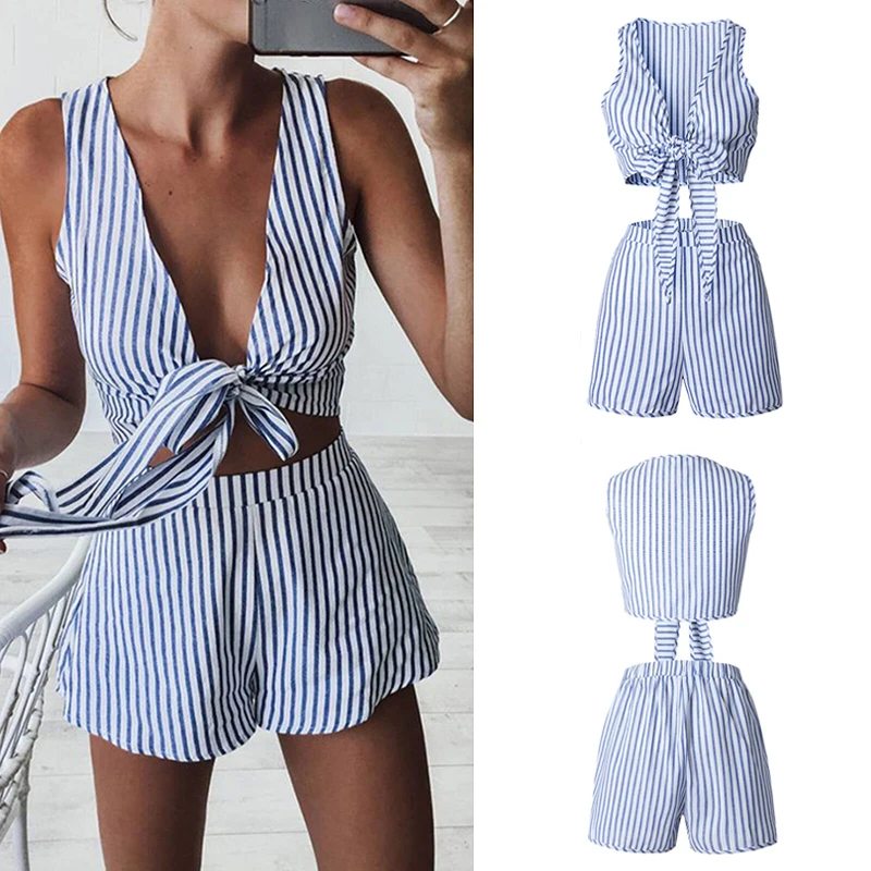 Женский комплект из 2 предметов спортивный костюм с эластичной резинкой на талии