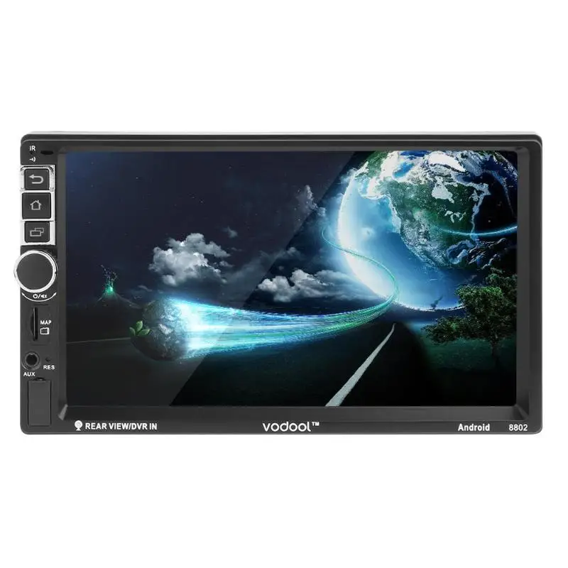 7 &quotсенсорный экран 2 Din четырехъядерный автомобильный Радио Android 1 wifi Bluetooth Авто MP5