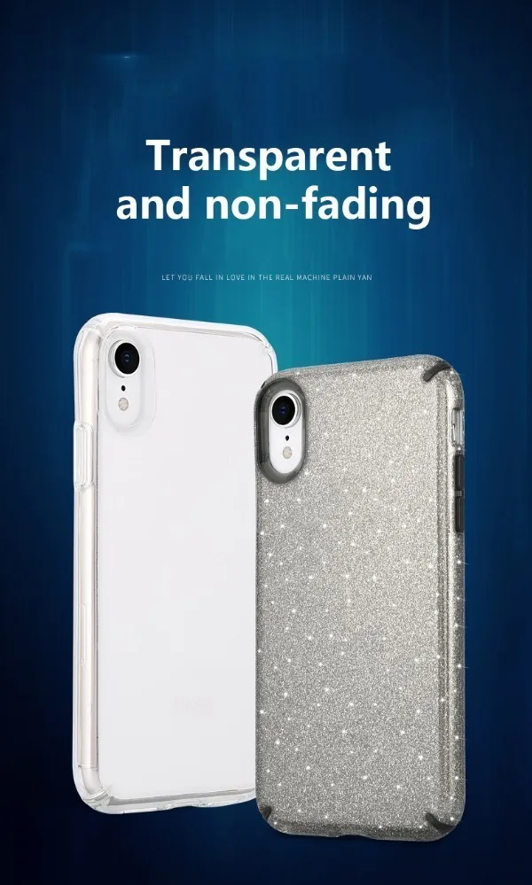 Для iPhone XS Max XR X Блестящий блестящий чехол для телефона бесшовная мягкая задняя