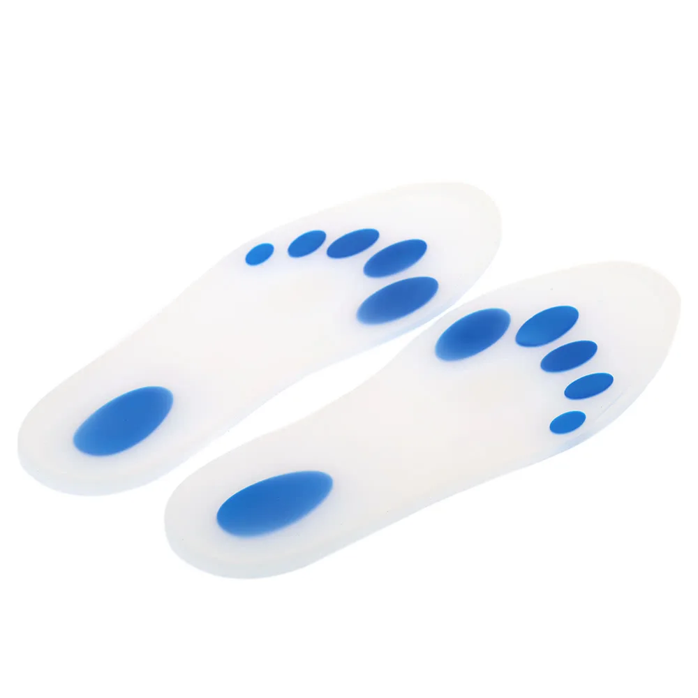 1 Pair Soft Silica Gel Insoles Cushion Anti-slip Sneaker Leather Shoe Pads Feet Care Protector | Красота и здоровье