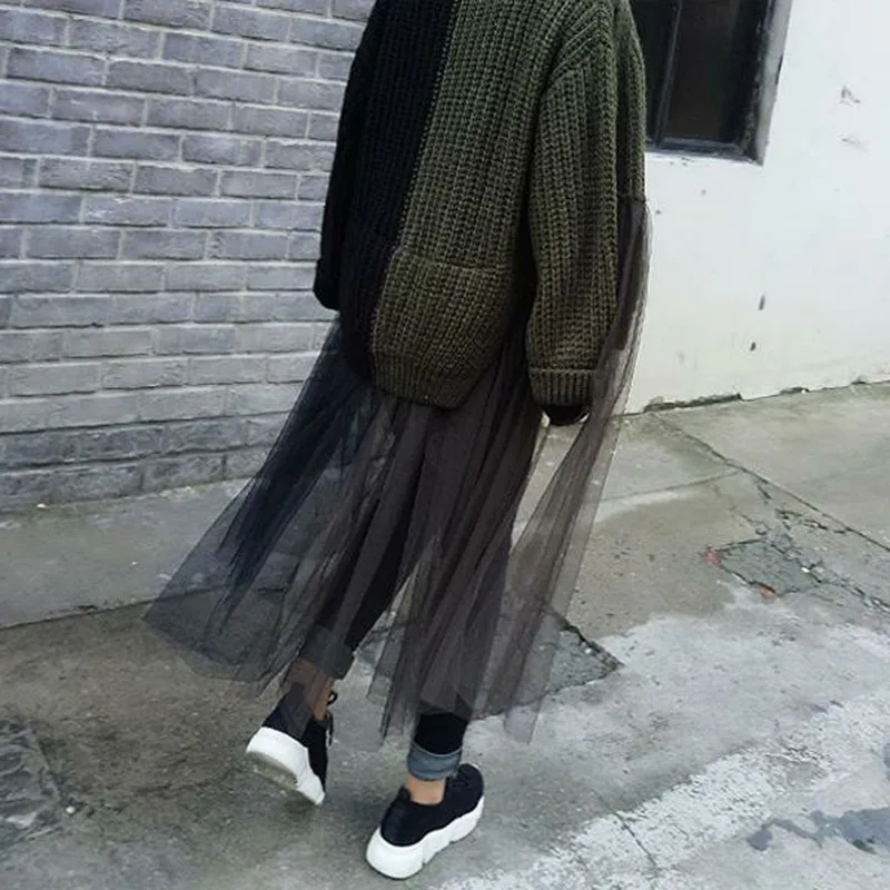 TWOTWINSTYLE винтажный женский кардиган с длинным рукавом хитовые цвета Лоскутная