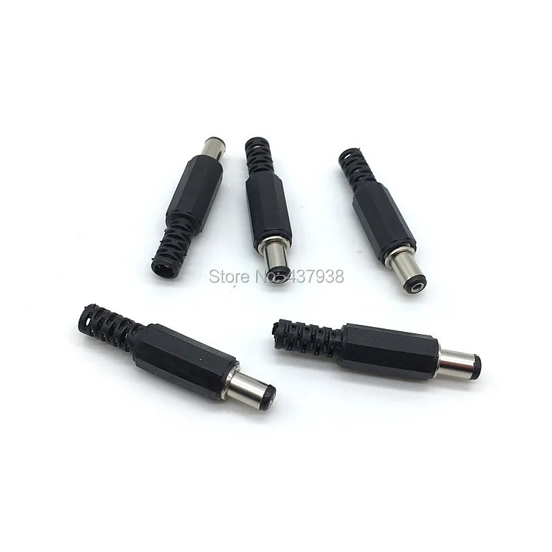 10 шт. DC-022 DC-022B DC-005 5,5x2,1x9 мм Короткий Мужской DC Мощность Разъем 5,5*2,5 мм 2,1 мм Мощность штекер DC-099 DC-025M