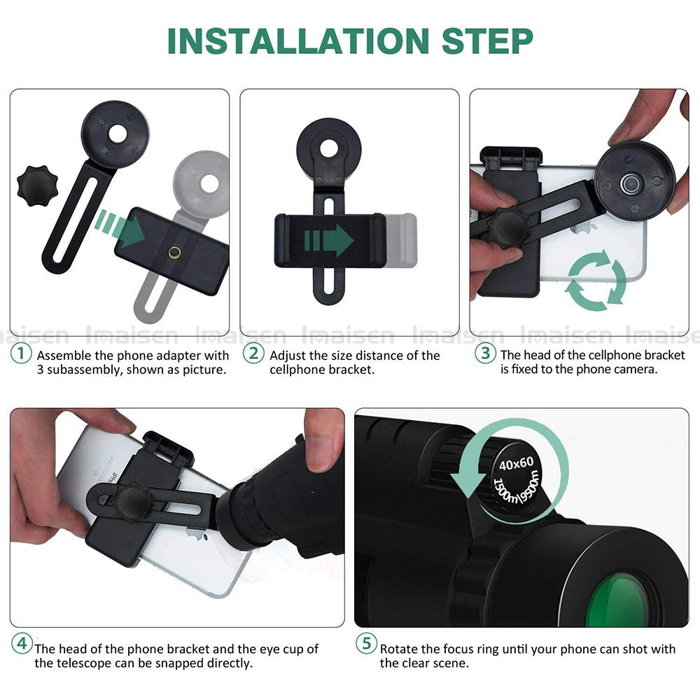 Bluetooth профессии мобильного Сфера объектив телескопа Монокуляр BAK4 телескоп 40X60 HD