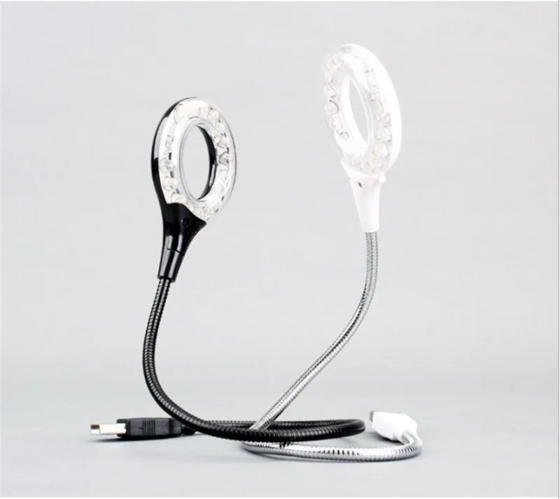 CLAITE USB Led Настольная лампа Гибкая 18 настольная прикроватная книга для чтения