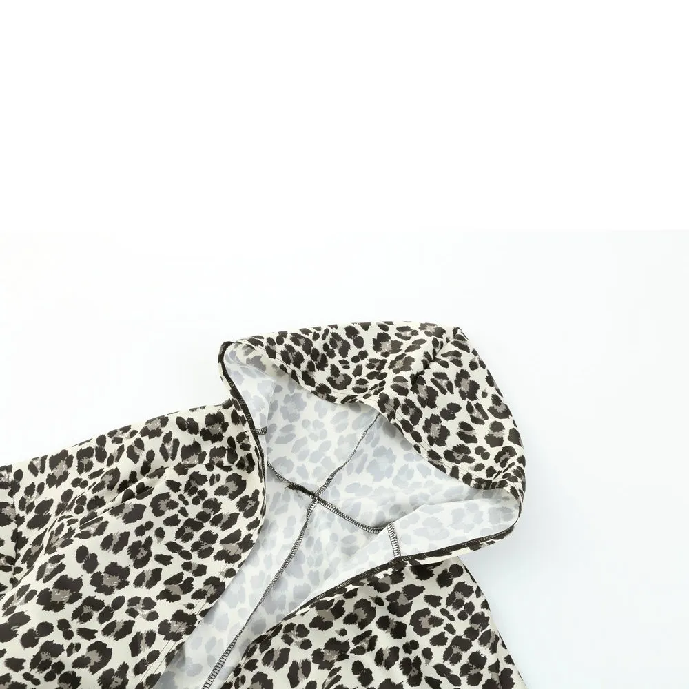 Women's Leopard Jackets Winter Coat Women Cardigans Lady Warm Jumper Faux Fur Hoodie Outwear manteau Femme Plus size | Женская