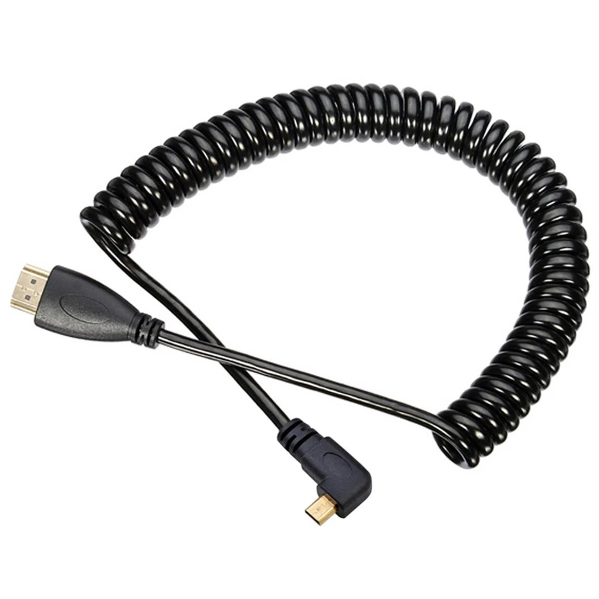 IG левый угловой микро HDMI к Мужской кабель растягивается длина для камер| |