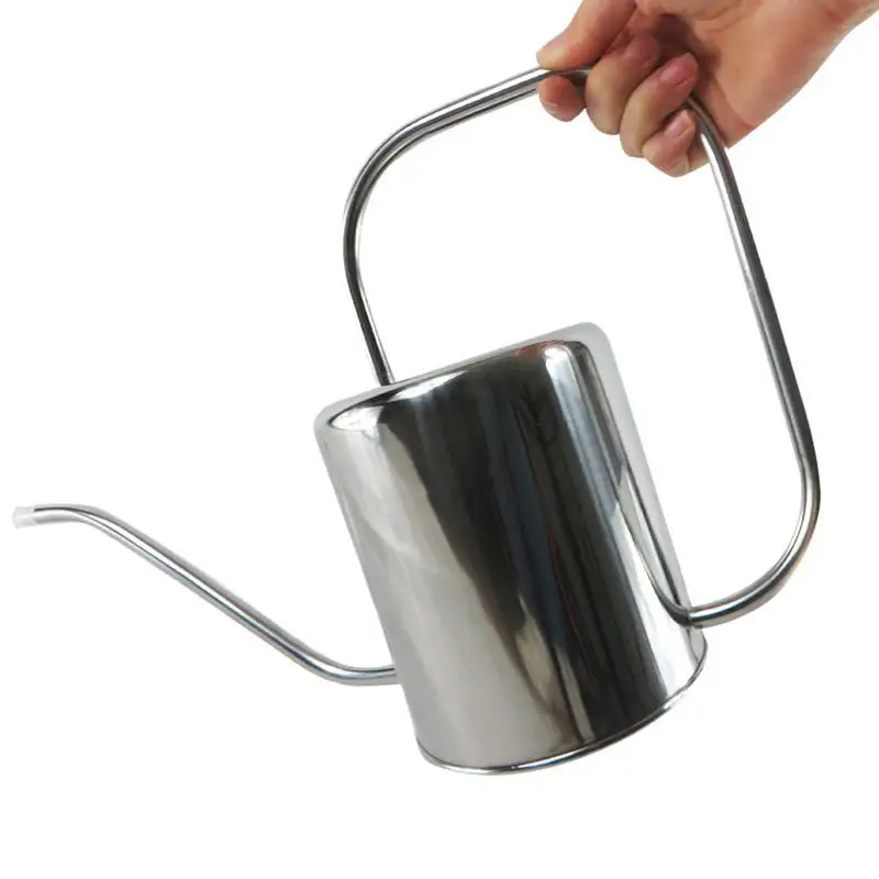 Stainless Steel Watering Kettle 1500ml Long Mouth Pot Innovative Irrigation Tool Garden Spray Bottle For Various Plant | Дом и сад