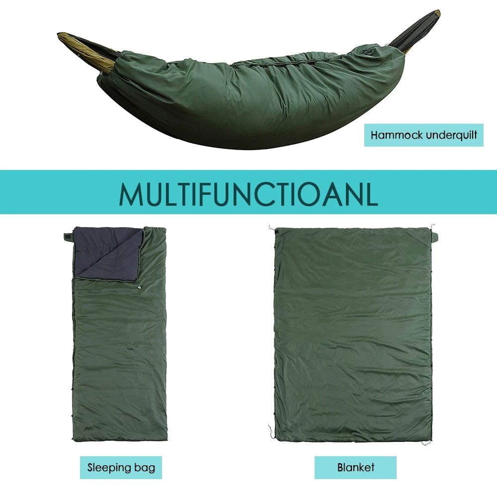 

Многофункциональный кемпинг спальный мешок открытый гамак под одеяло коврик легкий Стеганный Пакет полная длина под