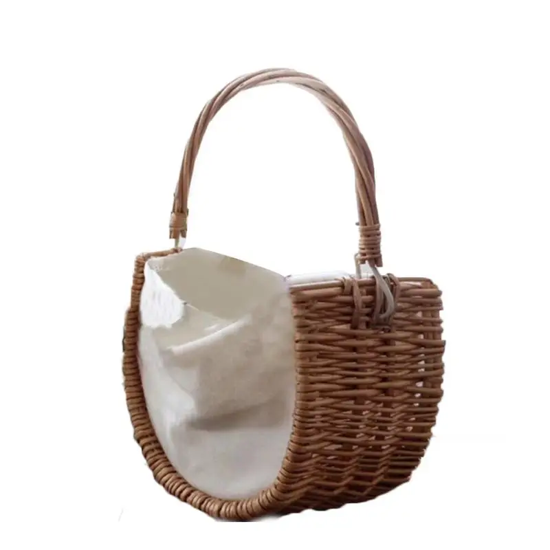 1 шт. черный основной цвет ручной работы Тканые половинные Луны Цветок плетеные