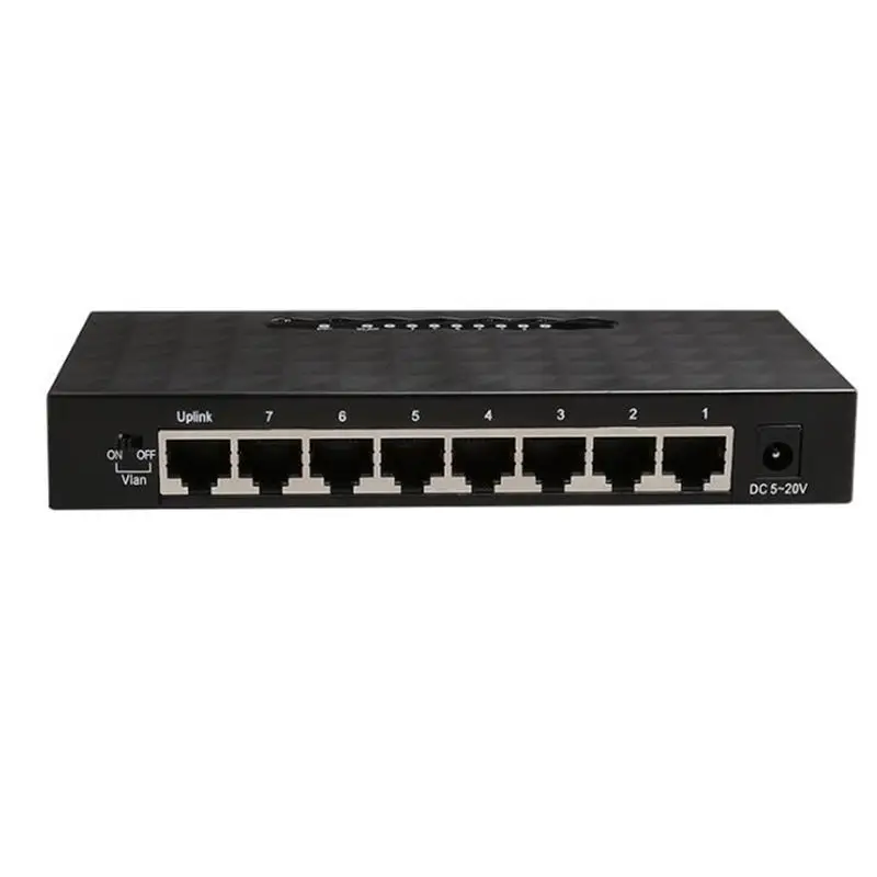 Diewu 8-портовый гигабитный Ethernet сетевой коммутатор 10/100/1000Mpbs концентратор